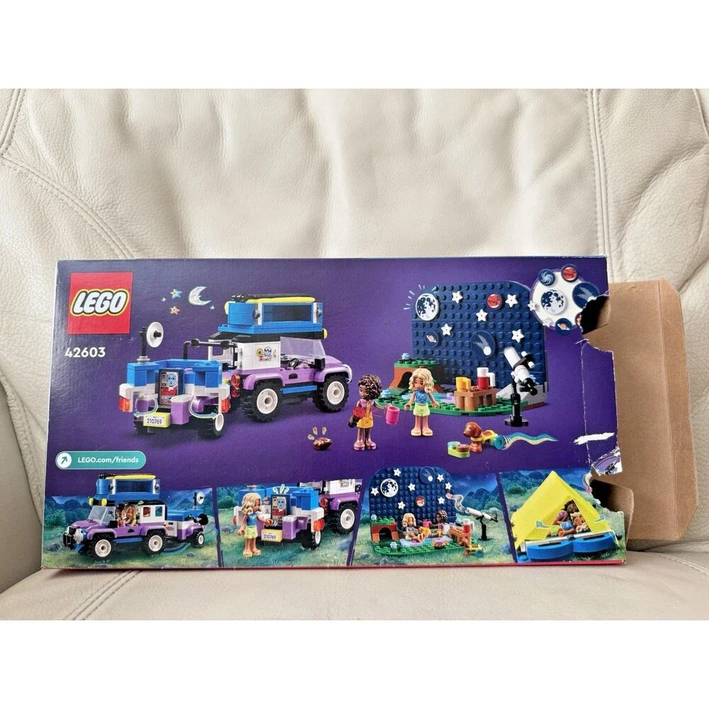 Lego Friends Stargazing Camping Vehicle Age 7+ with Box COMPLETE USED 42603
